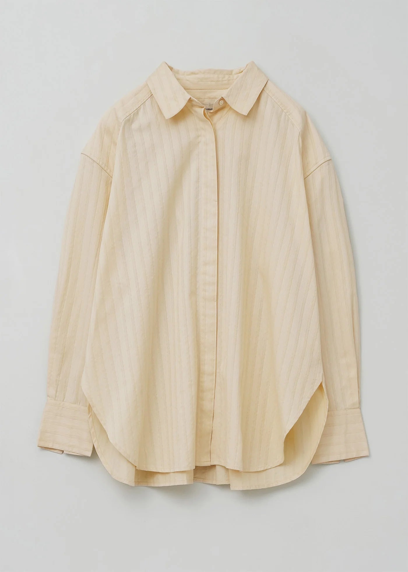 Poplin Power Shoulder Back Tuck Shirts