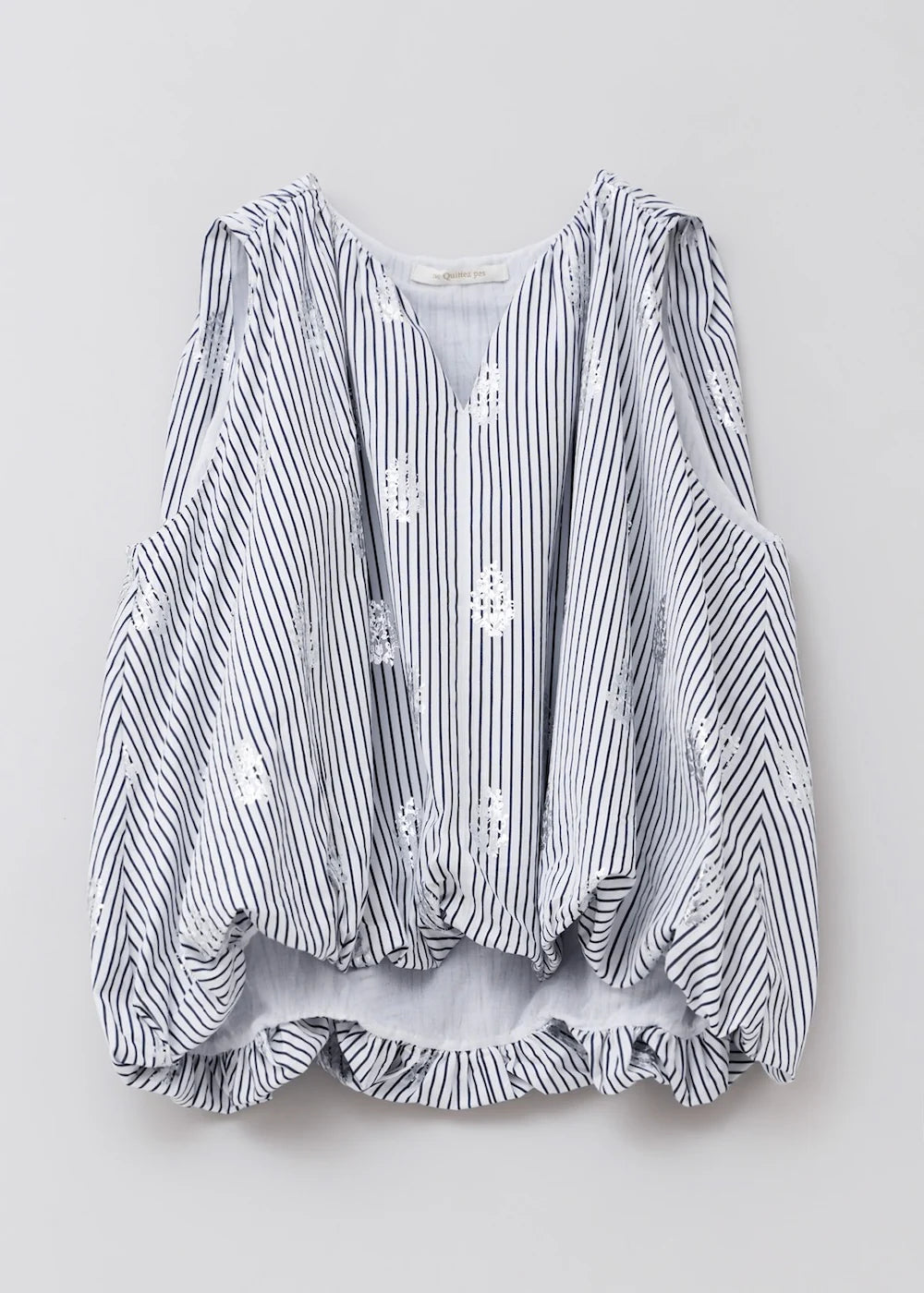 Poplin Foil Print Balloon Top