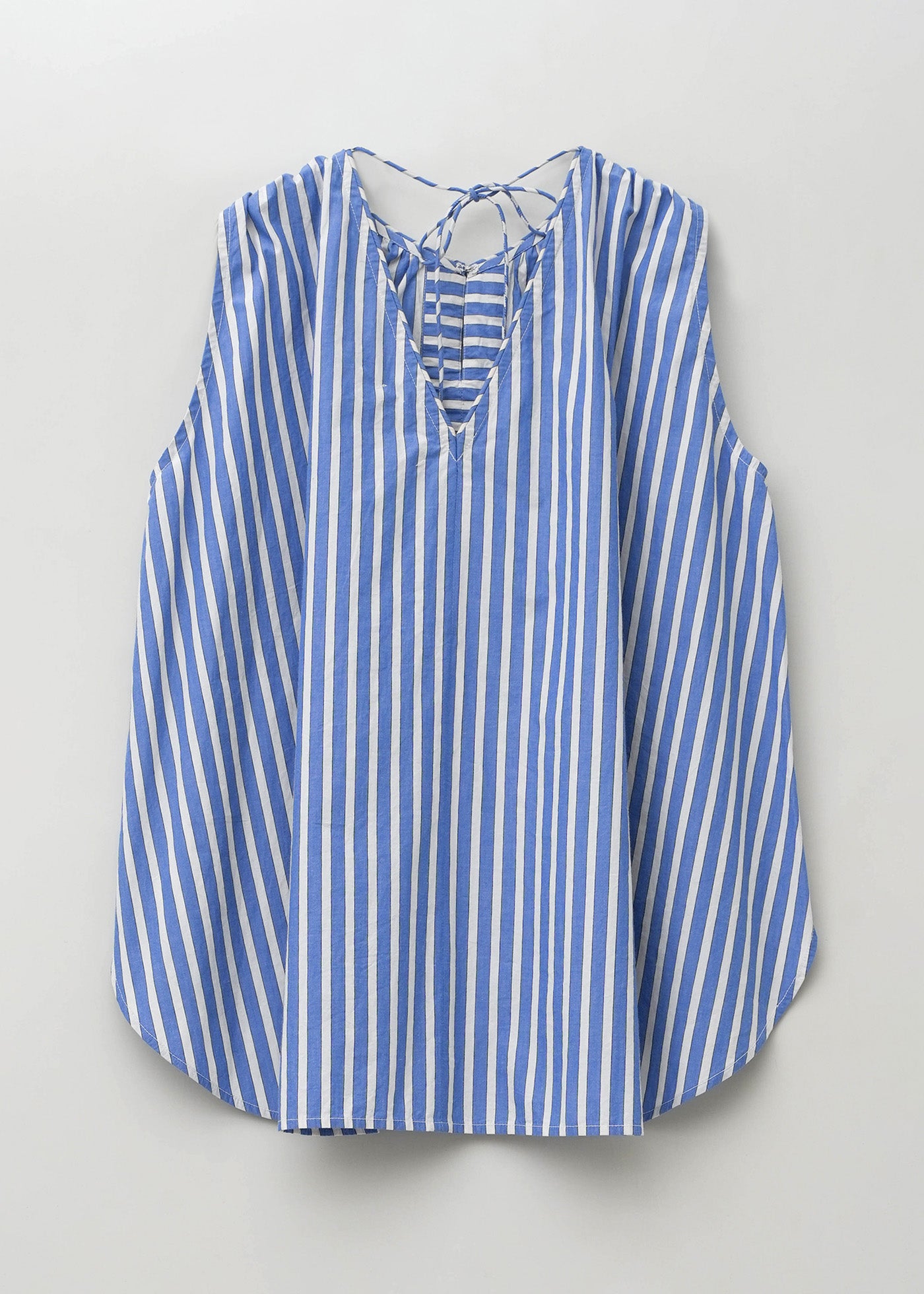 Poplin Wave Tuck Top