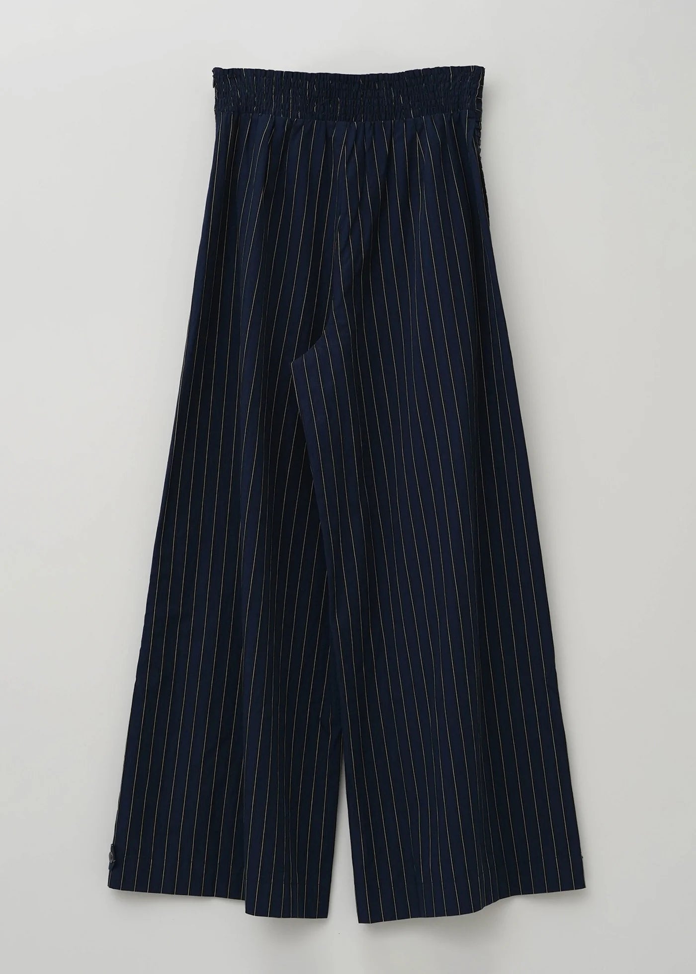 Poplin Side Wave Tuck Pants