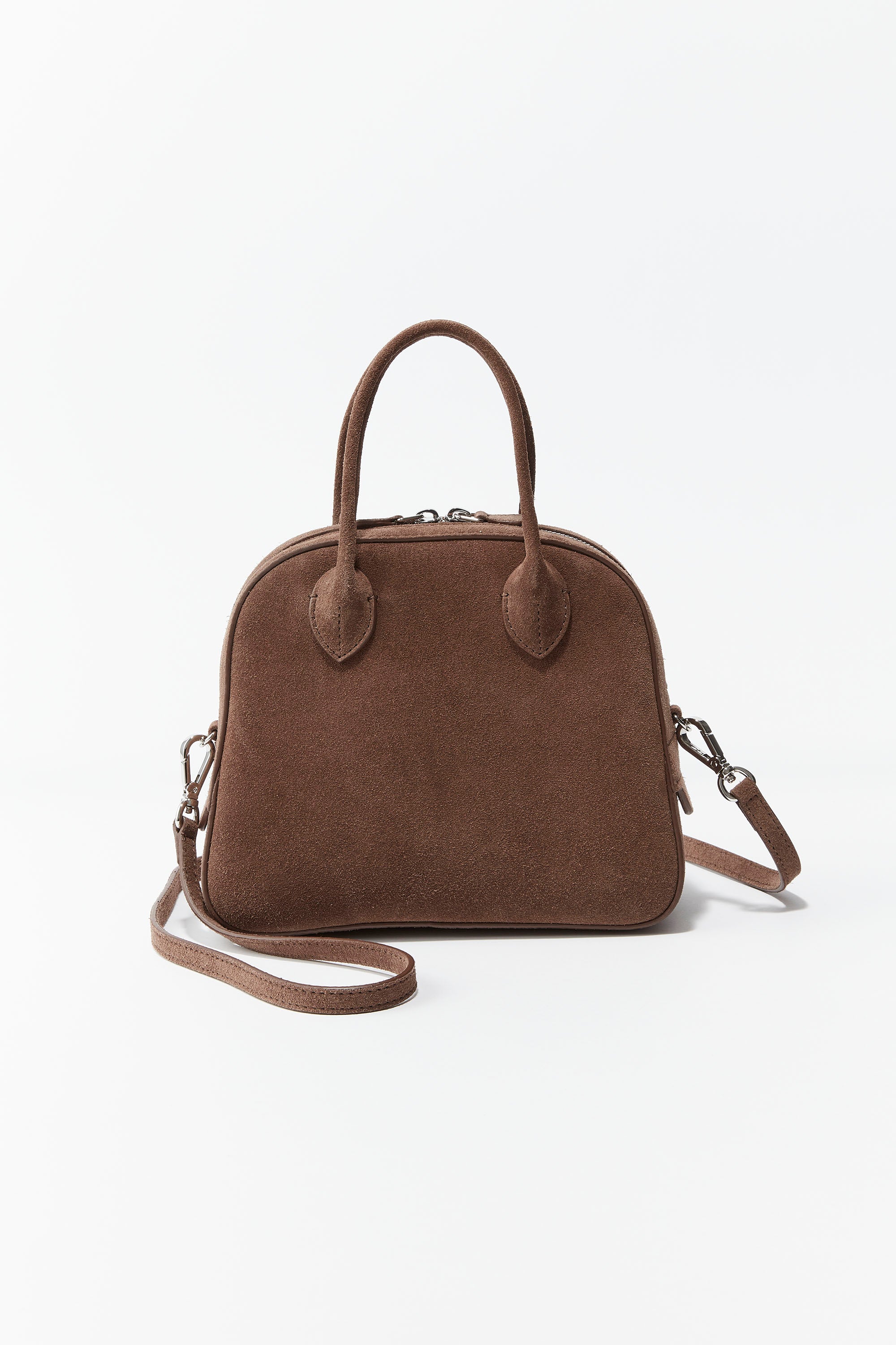 ROUND BOSTON (S) MUSHROOM スエード