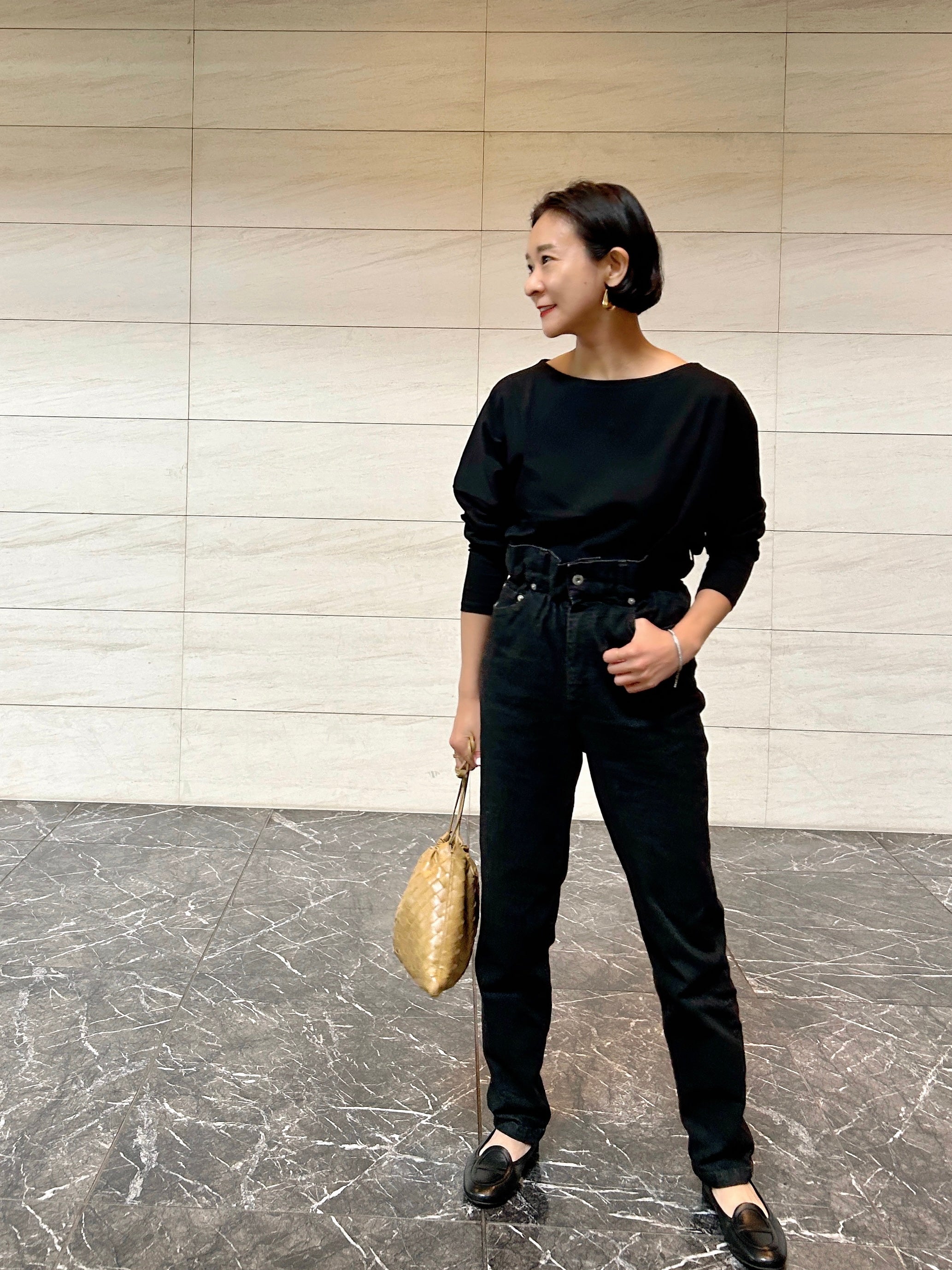 淑女のロンT(ボーダー柄)