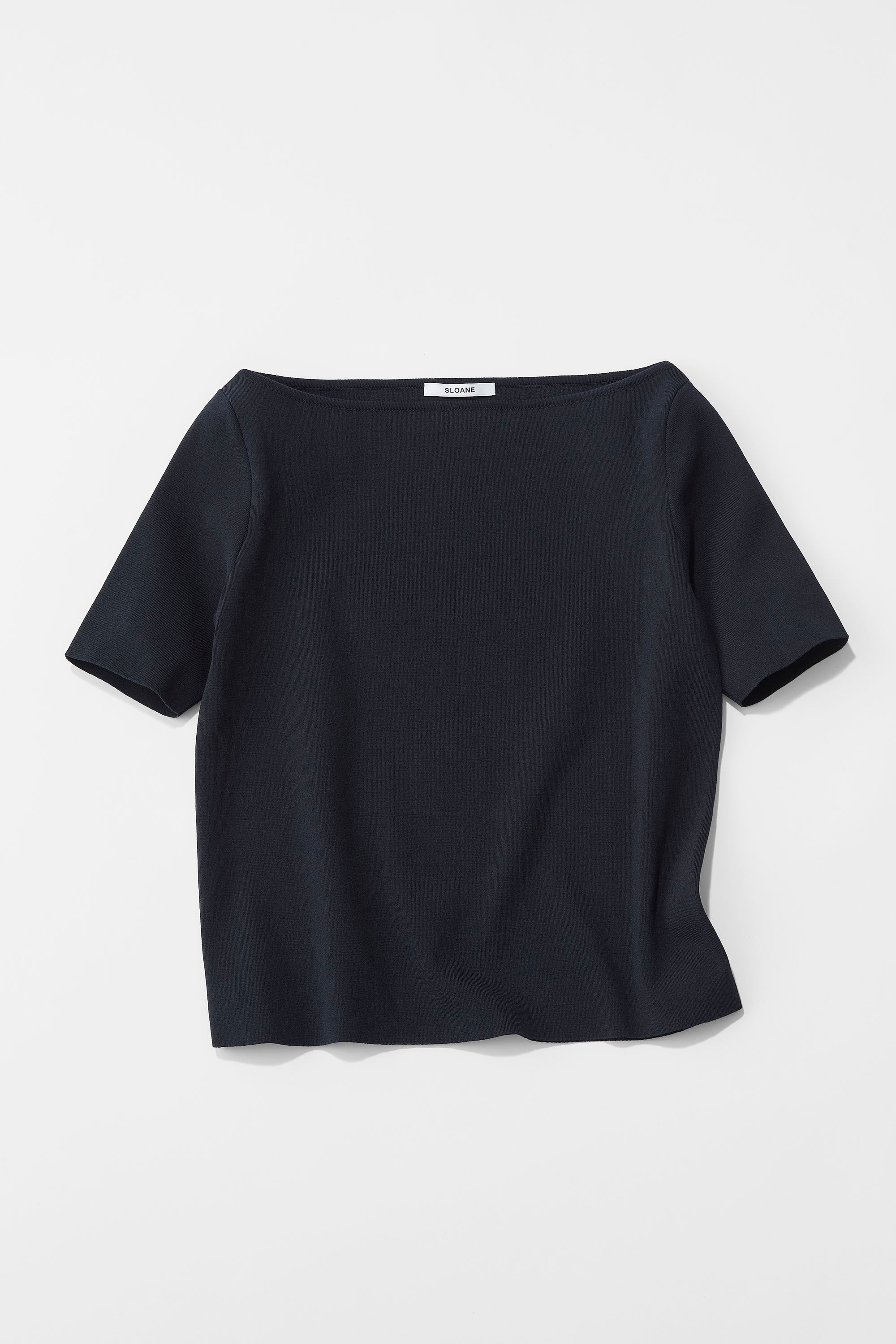 華奢魅せワイドボートネックニット