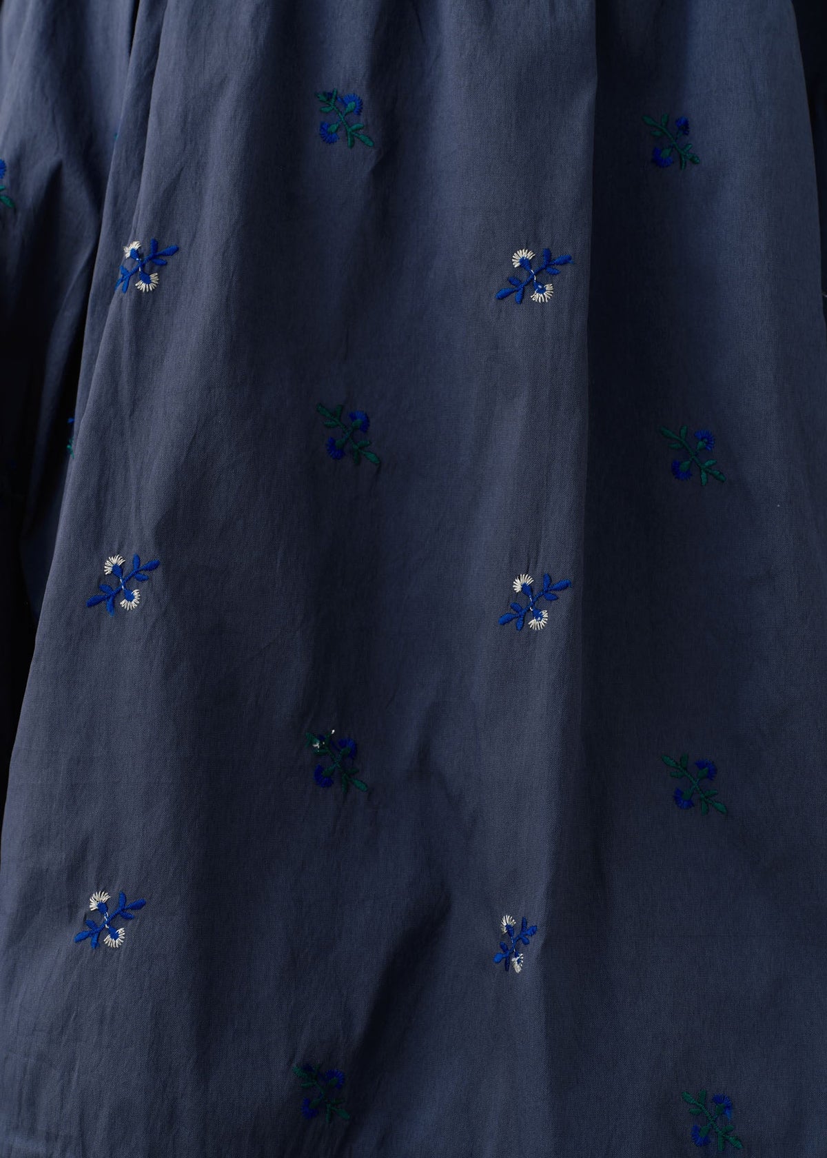 Poly Dupion Embroidery Tuck Gather Skirt