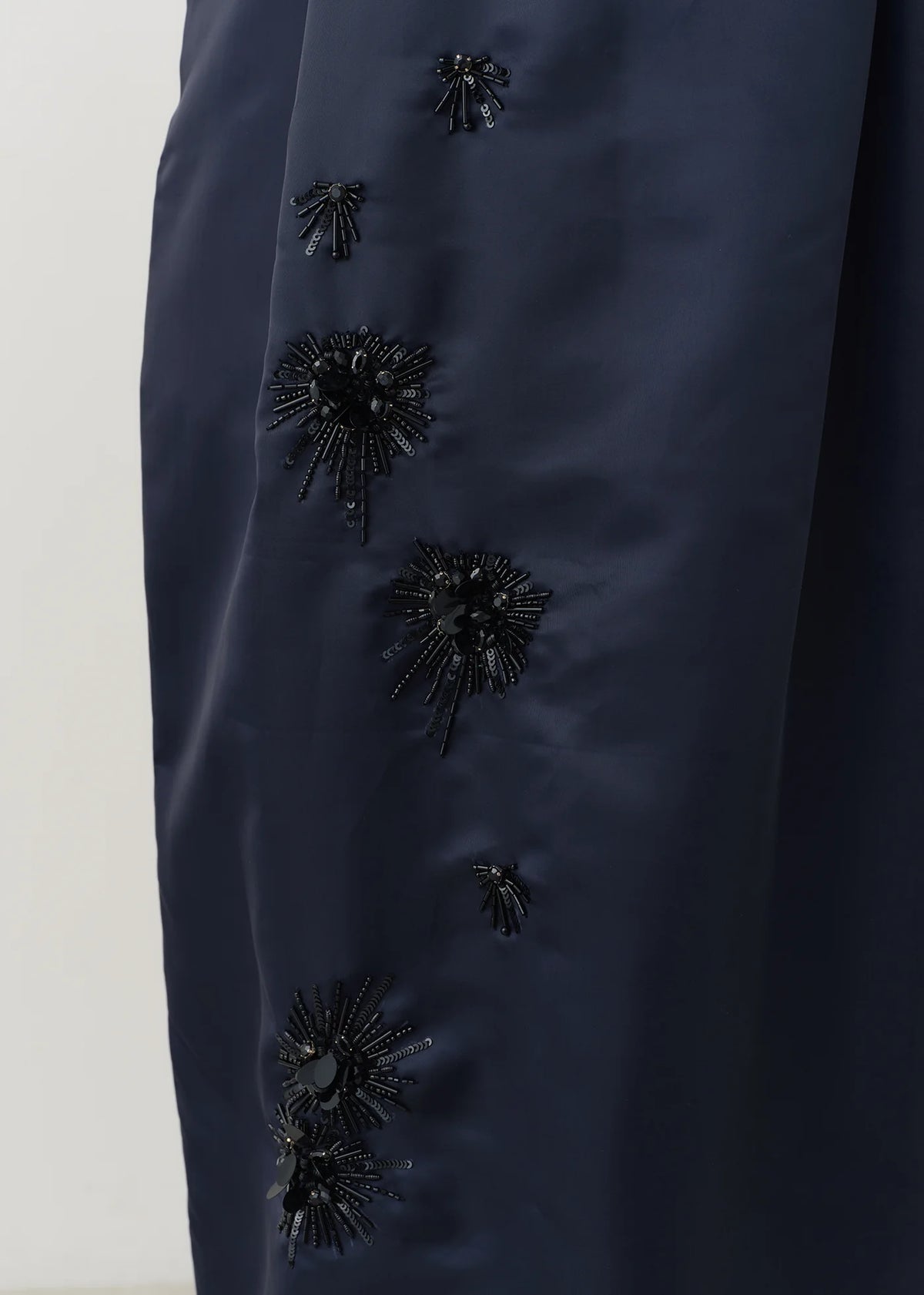 Poly Twill Sequins Embroidery Cami Dress