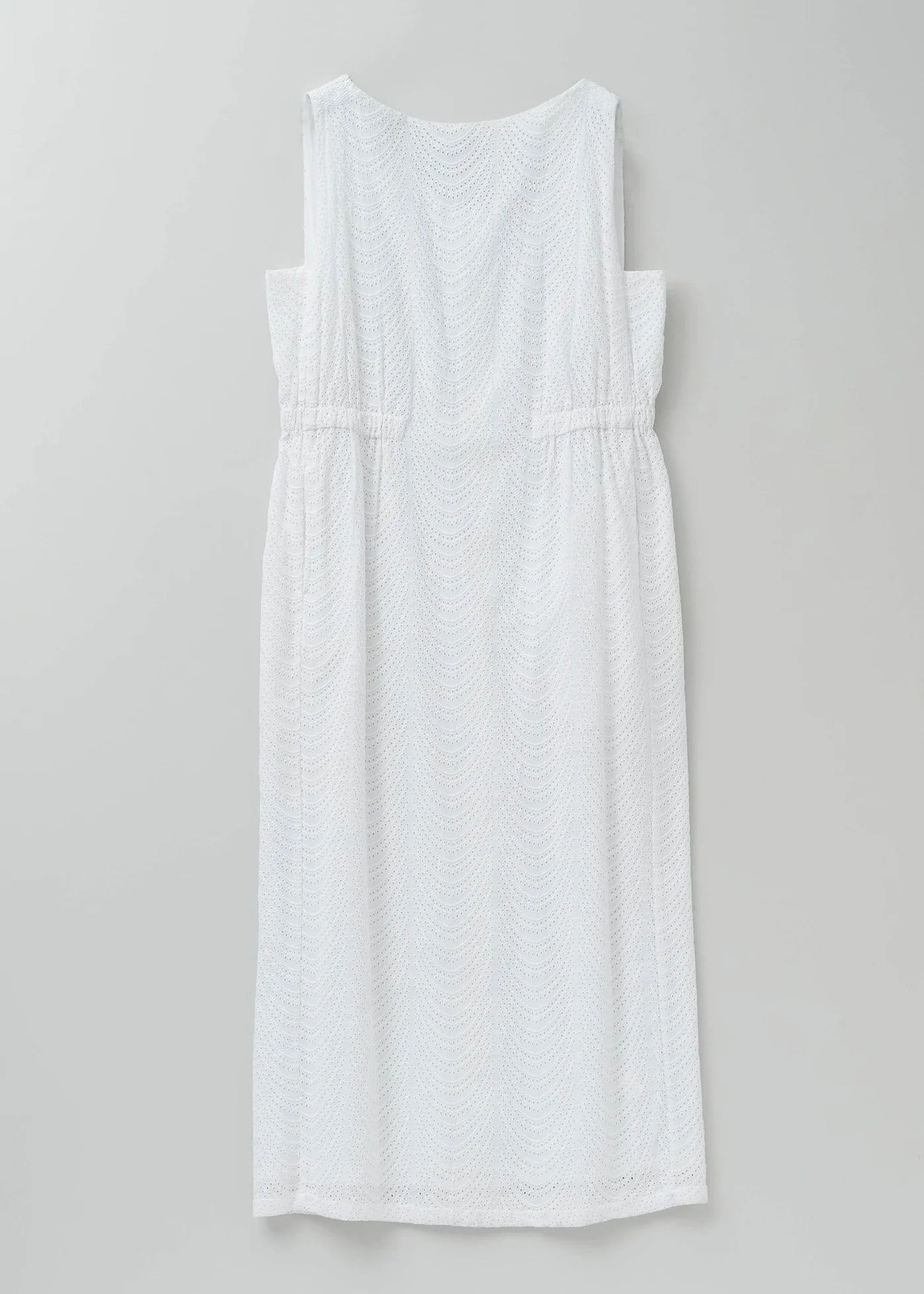 Cotton Voile Neem Cifre Embroidery Sleeveless Dress