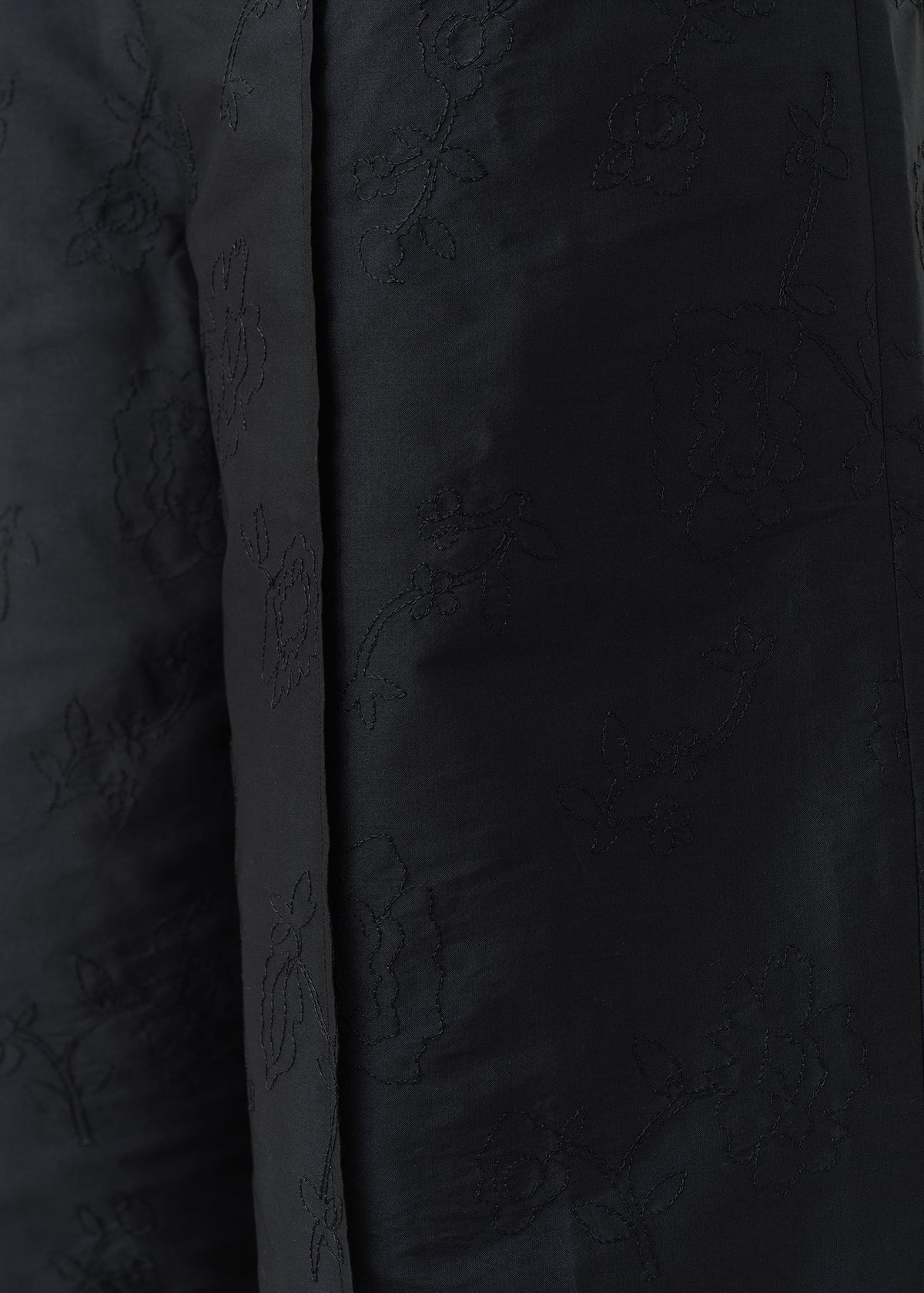 Poly Dupion Flower Embroidery Pants