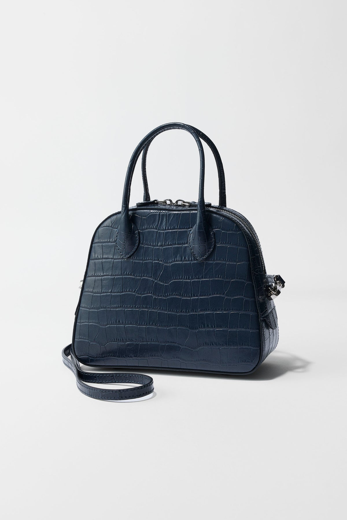 ROUND BOSTON (S) CROCO NAVY