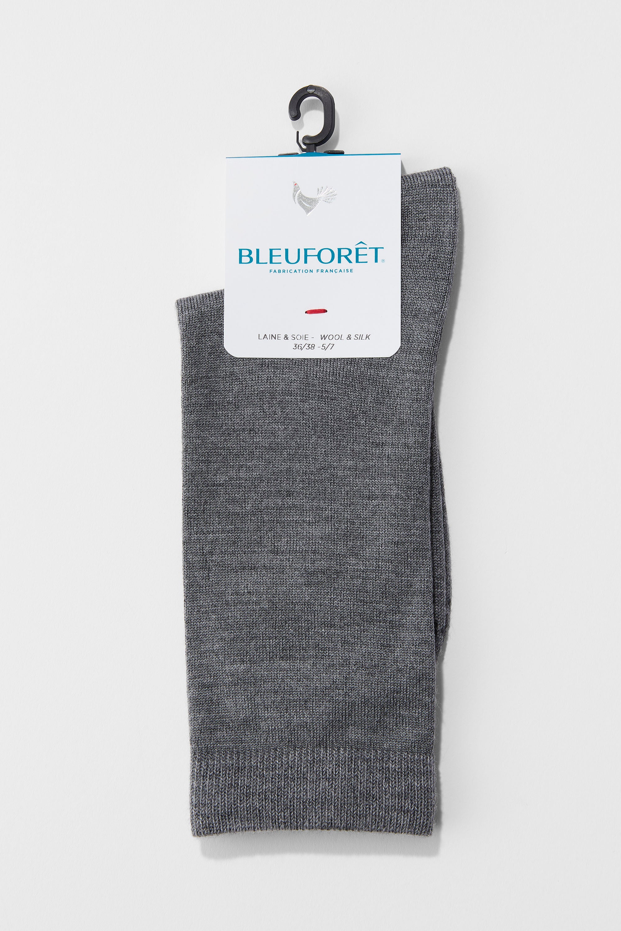 ウールシルクのソックス