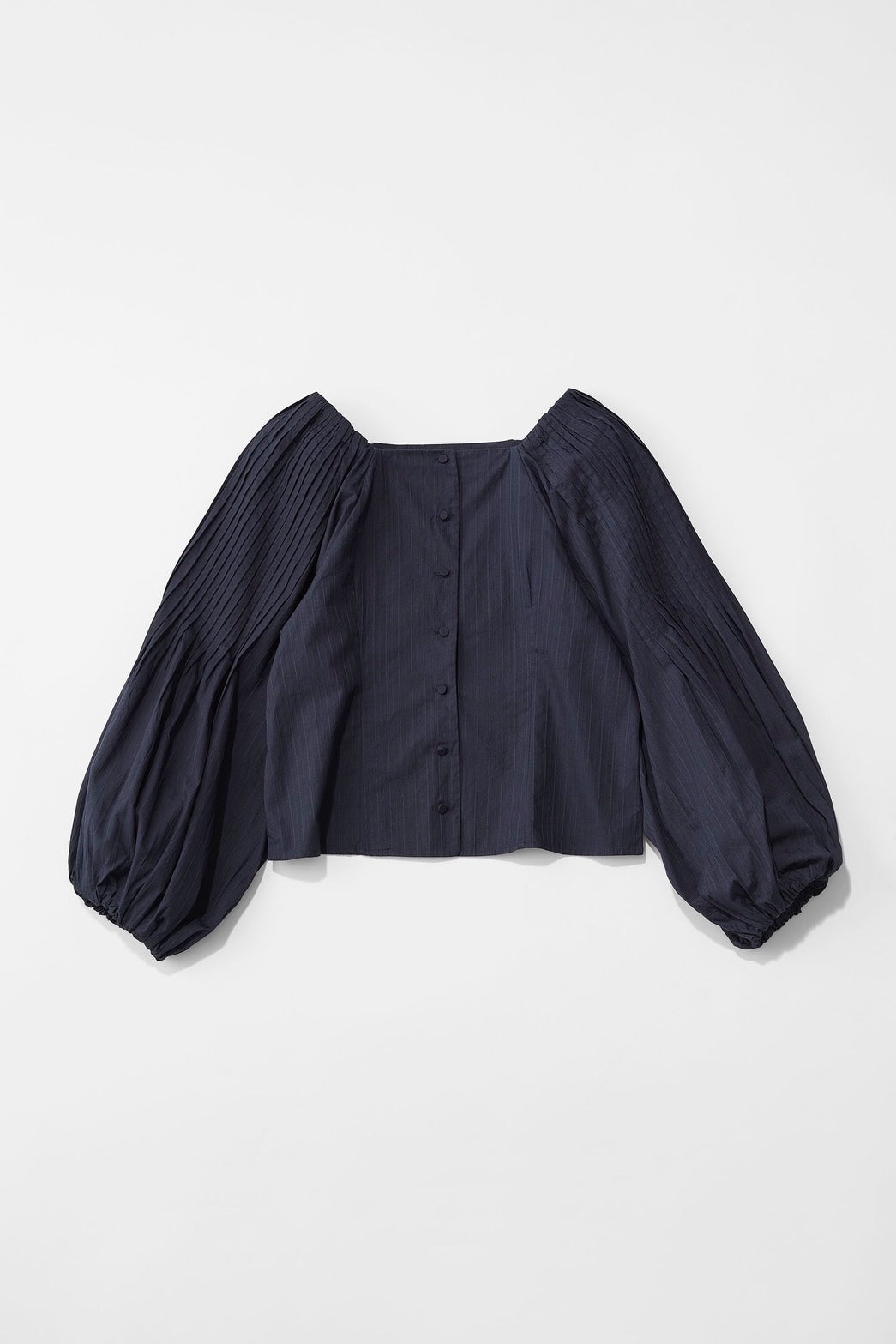 Poplin Tuck Sleeve Top