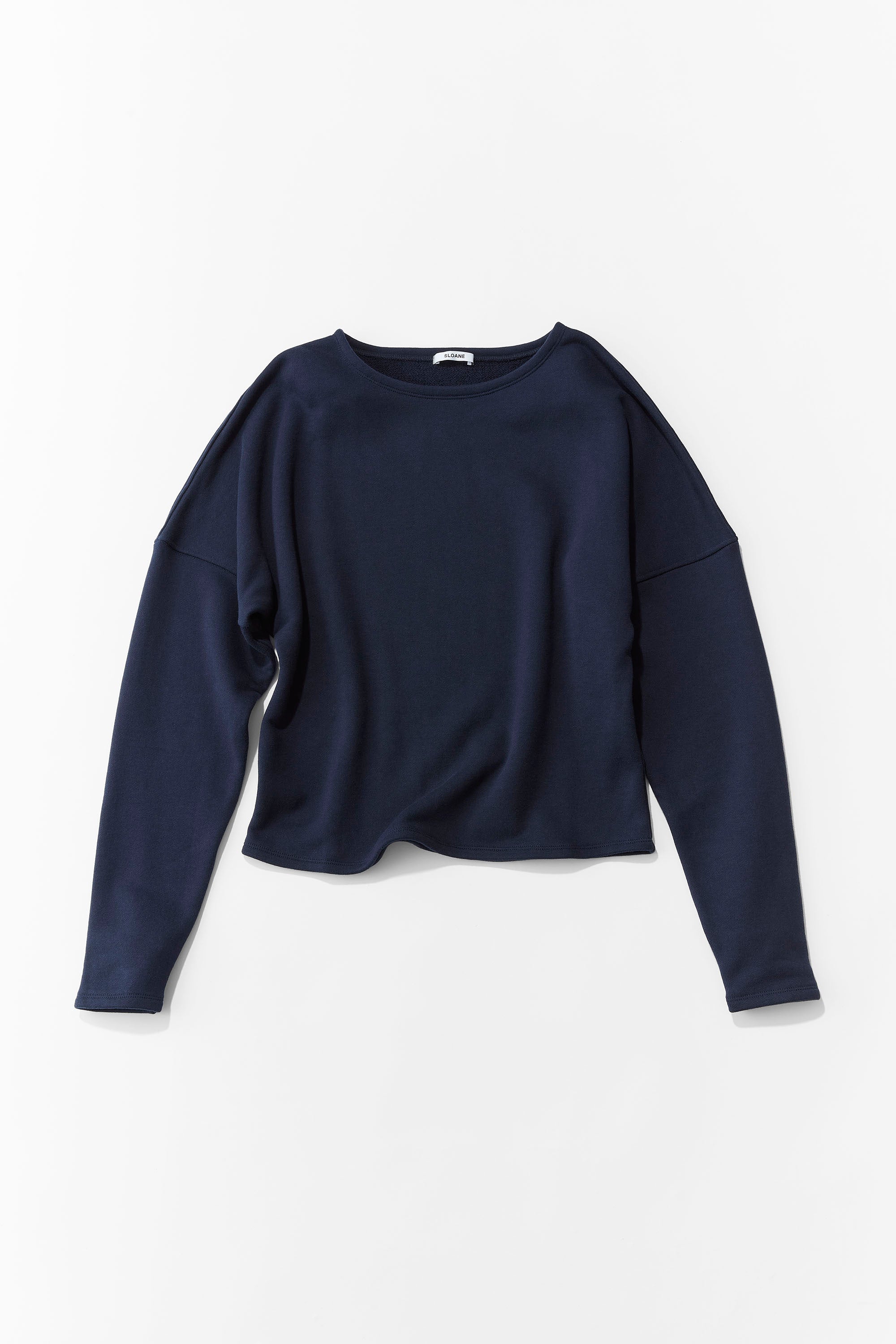 SLOANE 淑女のスウェット ネイビー 淑女のスウェット リラックス
