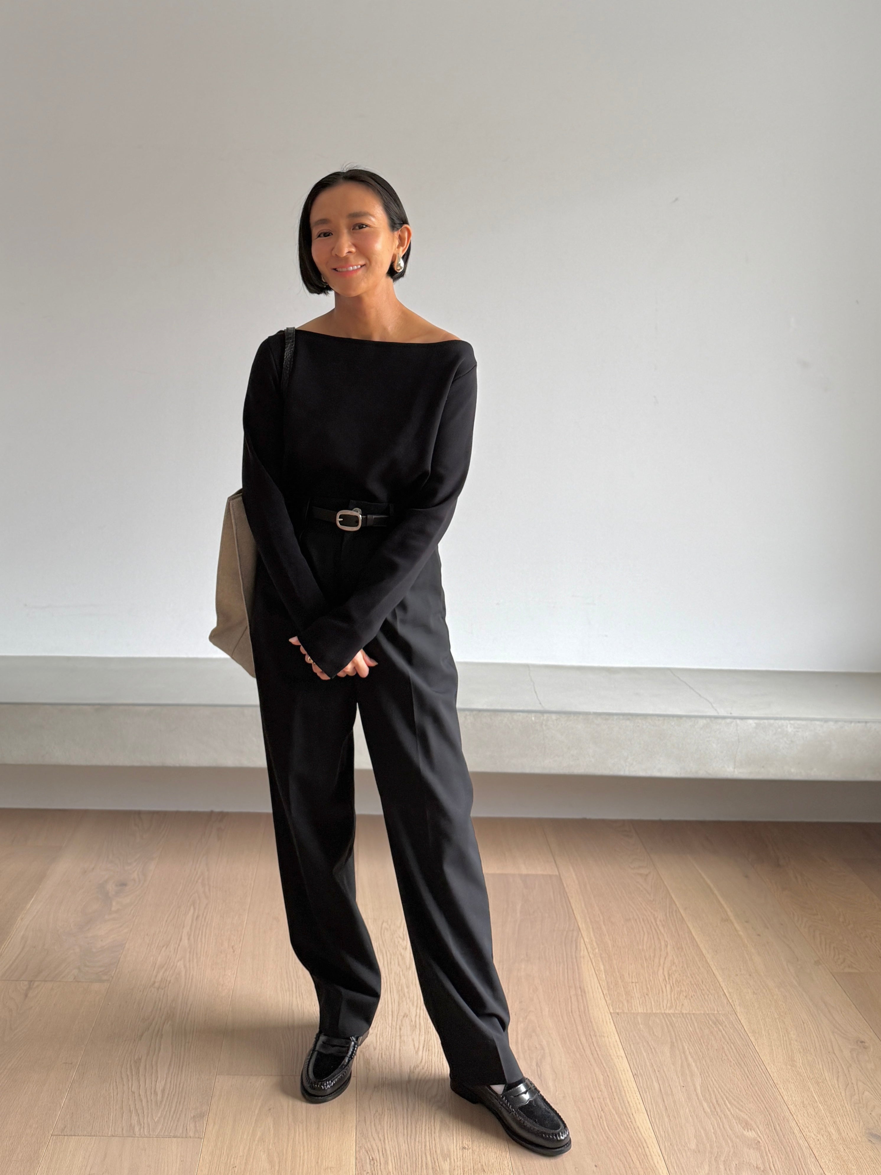 boutique310 洗える美人なウールパンツ 白S 洗える美人なウールパンツ